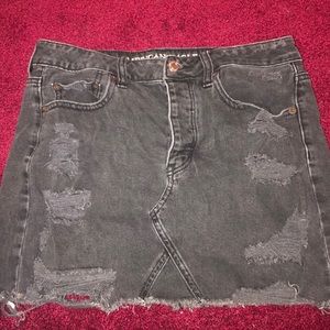 American Eagle black jean skirt